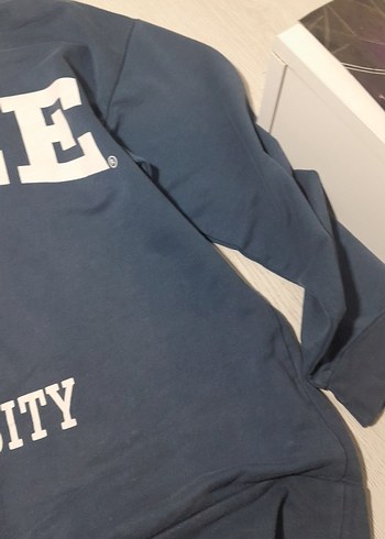 Mavi Baskılı Sweatshirt - Görsel 2