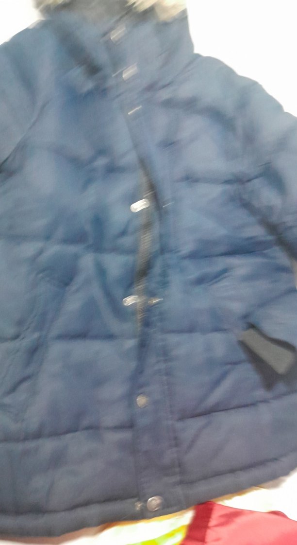 Lacivert Erkek Çocuk Düğmeli Kaban - Görsel 5