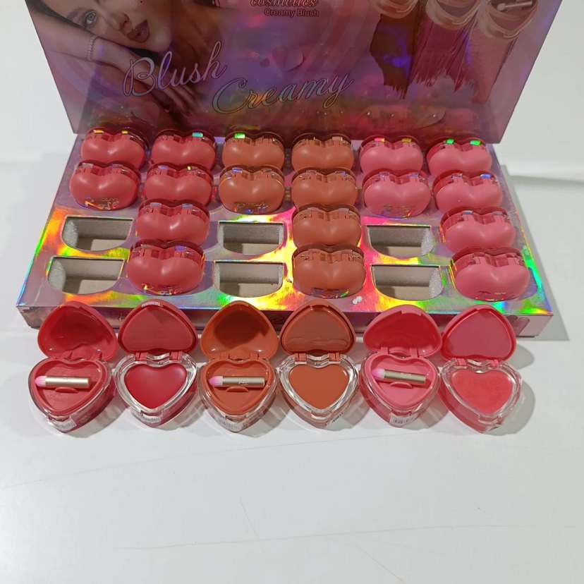 Renkli Pembe Kalp Şeklinde Lip Gloss - Görsel 4