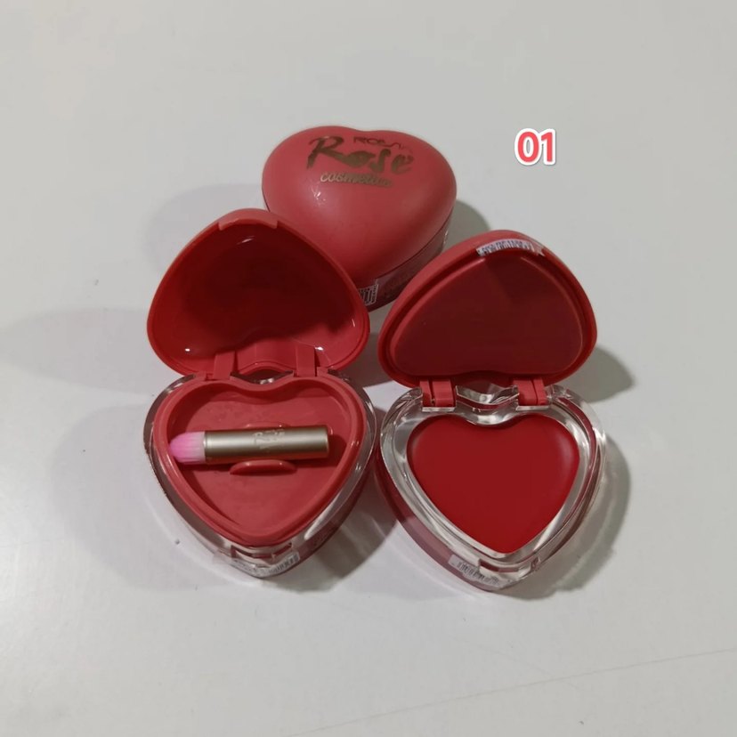 Renkli Pembe Kalp Şeklinde Lip Gloss - Görsel 2