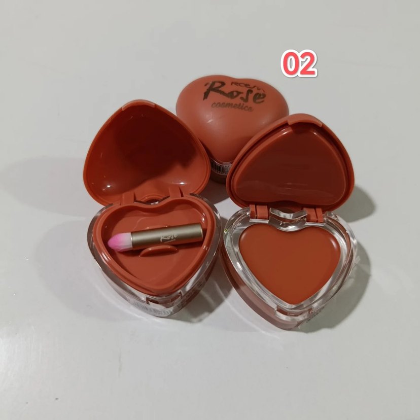 Renkli Pembe Kalp Şeklinde Lip Gloss - Görsel 3