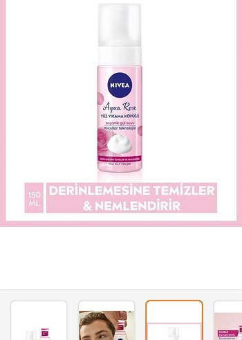 NIVEA Aqua Rose Yüz Temizleyici ve Tonik Seti - Görsel 4