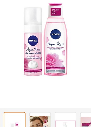 NIVEA Aqua Rose Yüz Temizleyici ve Tonik Seti - Görsel 3