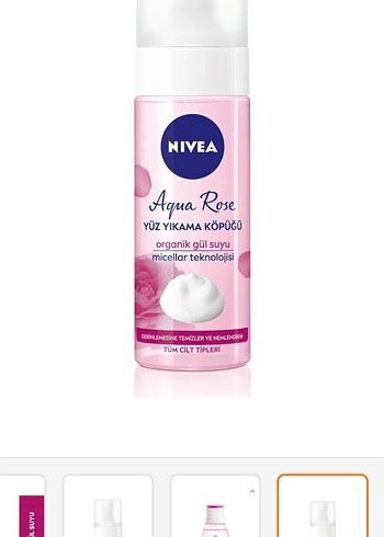 NIVEA Aqua Rose Yüz Temizleyici ve Tonik Seti - Görsel 9