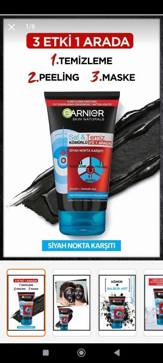 Garnier Saf & Temiz Siyah Nokta Karşıtı Kömürlü - Görsel 3