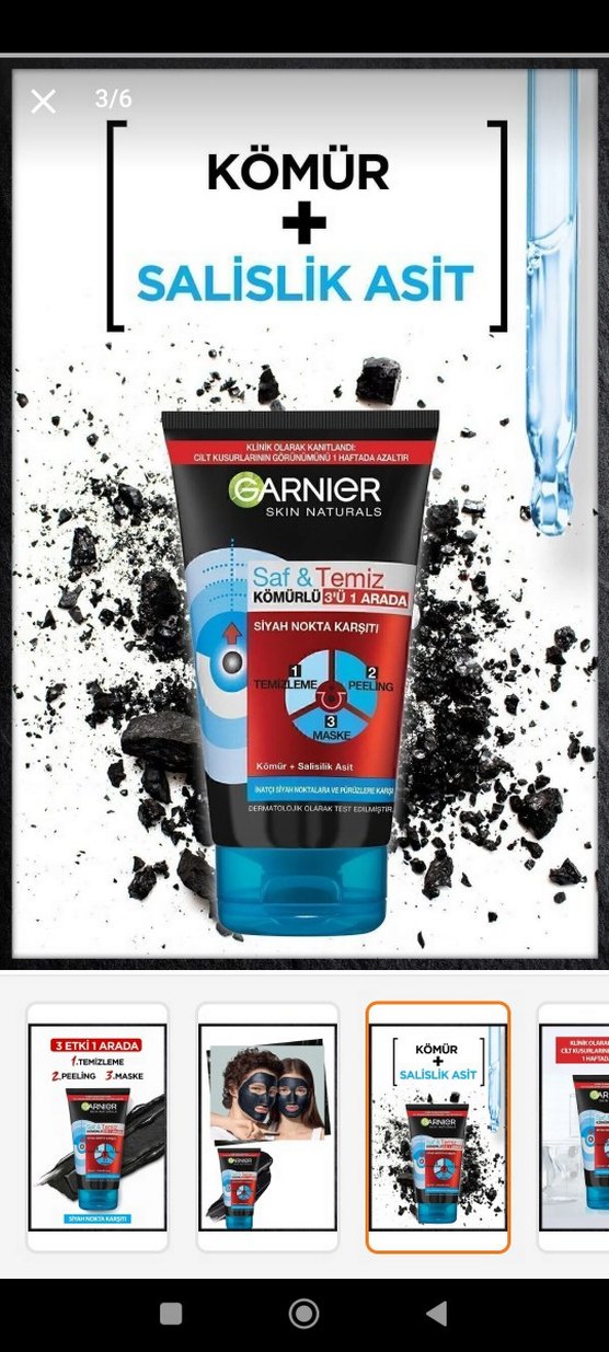 Garnier Saf & Temiz Siyah Nokta Karşıtı Kömürlü - Görsel 5