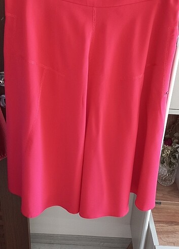 44 Beden Park Bravo Pembe Midi Etek