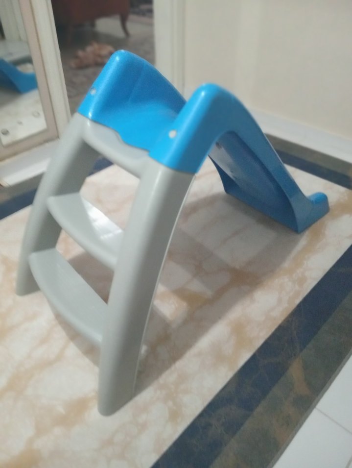 Mavi Kaydırak ve Gri Merdivenli Çocuk Oyun Eşyası erkek içindir - Görsel 4