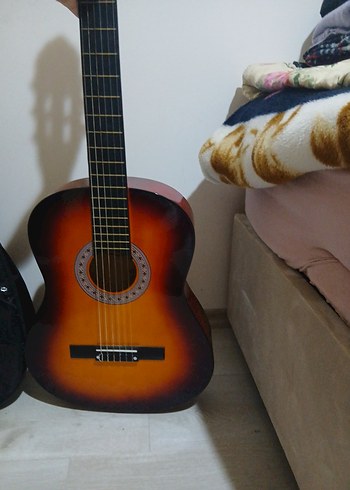 Klasik Kahverengi Gitar ve Kılıfı - Görsel 5
