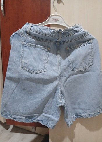 Kadın Mavi Denim Şort - Görsel 2