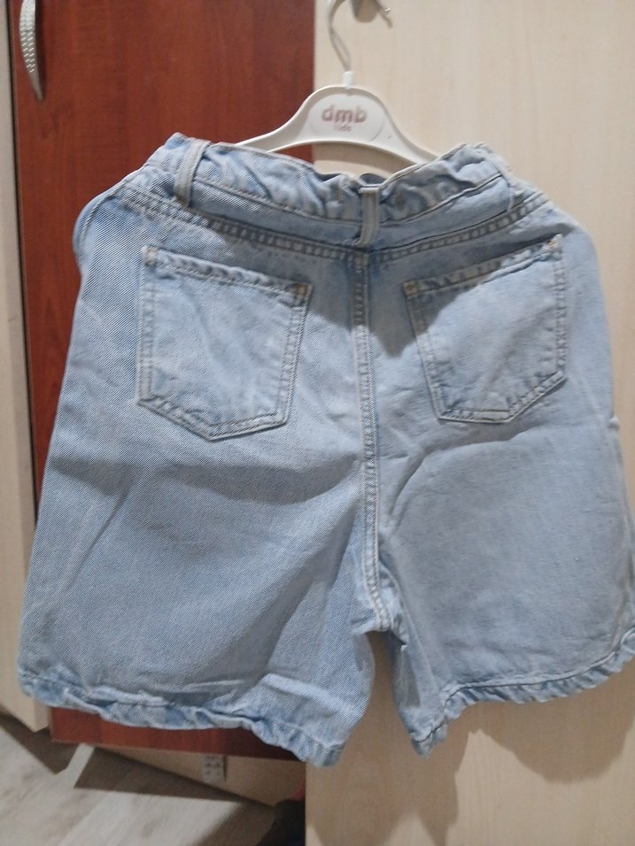 Kadın Mavi Denim Şort - Görsel 2