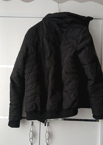 Siyah Fermuarlı Kadın Mont - Görsel 2