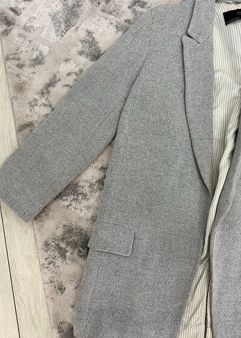 Zara Sikligin Ve Rahatligin Bulustugu Gri Triko Blazer