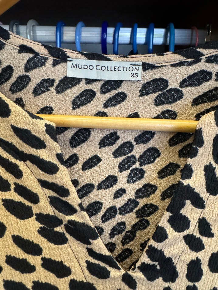Kahverengi Leopar Desenli MiniElbise - Görsel 2