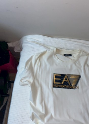 Emporio Armani Ea7 Beyaz Logo Tisort