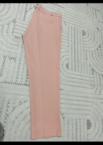 Purda pembe bilek boy kumaş pantolon 38 - Görsel 2