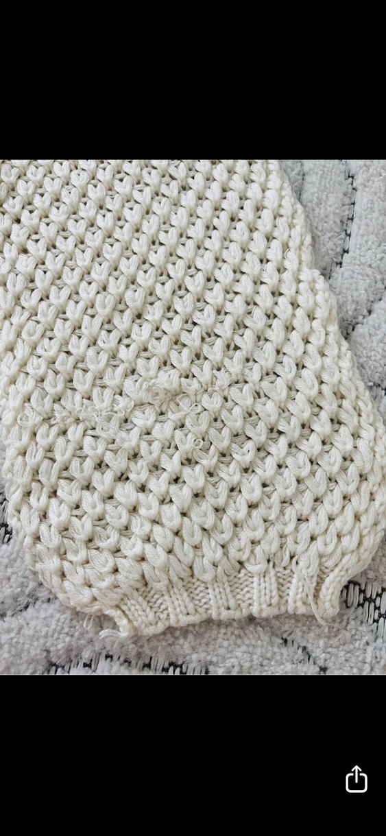 Beyaz Örgü Bere, Atkı ve Eldiven - Görsel 2