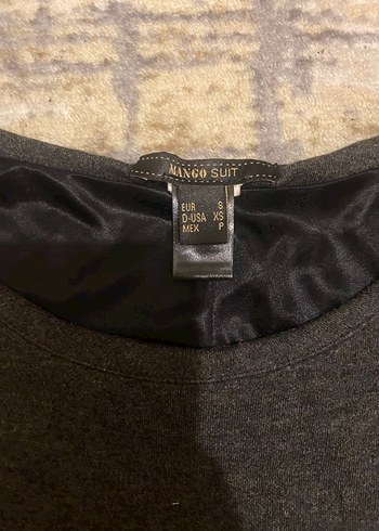 V Yaka Fırfırlı Gri Uzun Kadın Elbise - Görsel 2