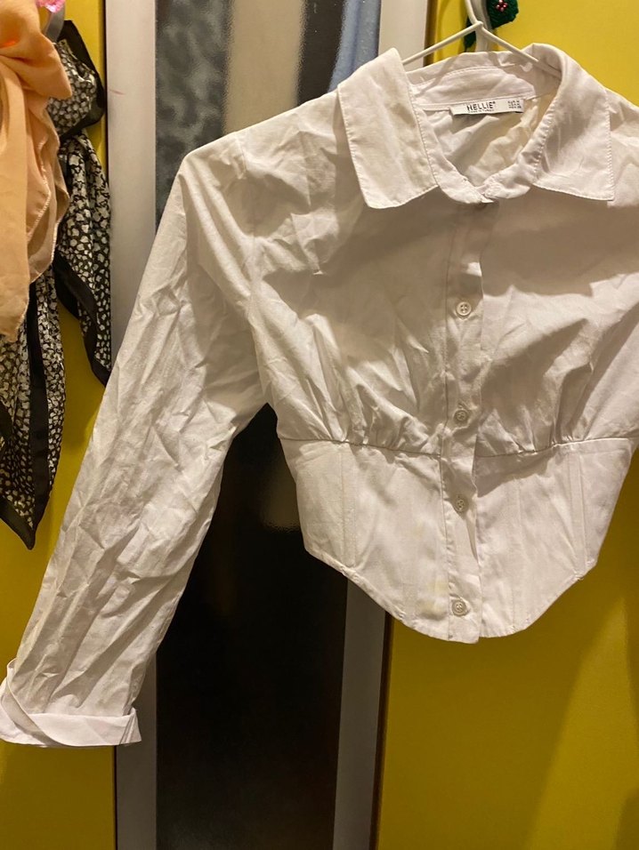 Beyaz  Kadın Gömlek - Görsel 2