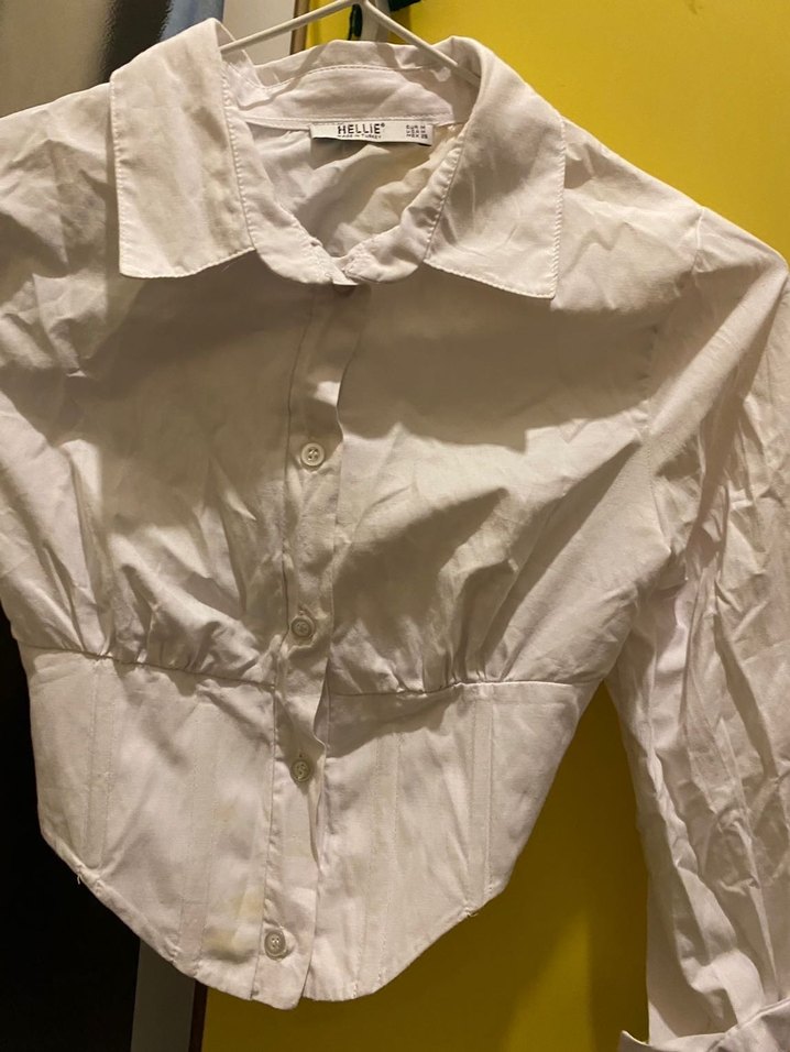 Beyaz  Kadın Gömlek - Görsel 3