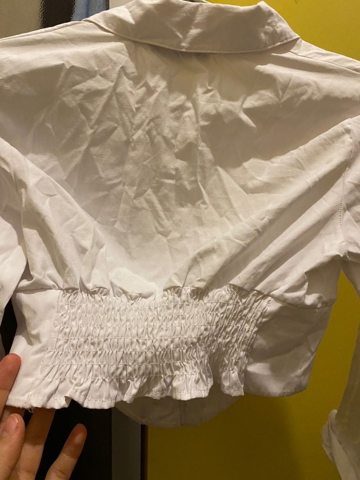 Beyaz  Kadın Gömlek - Görsel 5