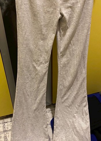 Bershka Gri Rahat Kesim Kadın Eşofman Altı - Görsel 3