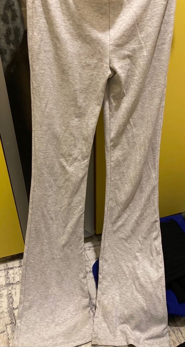 Bershka Gri Rahat Kesim Kadın Eşofman Altı - Görsel 3