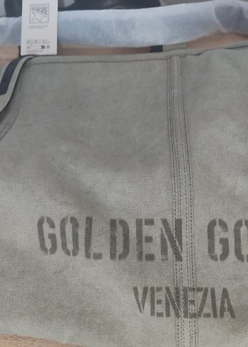 Golden Goose Bedrucker Haki Kadın Çanta - Görsel 4