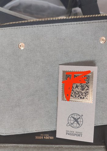 Golden Goose Bedrucker Haki Kadın Çanta - Görsel 9