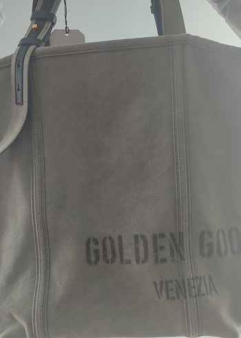 Golden Goose Bedrucker Haki Kadın Çanta - Görsel 3