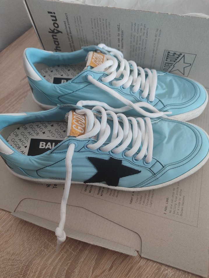 Golden Goose BallStar Mavi Kadın Sneaker - Görsel 4