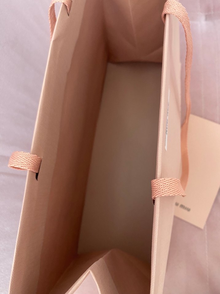 Mıu mıu paket çanta poşet karton poşet - Görsel 2