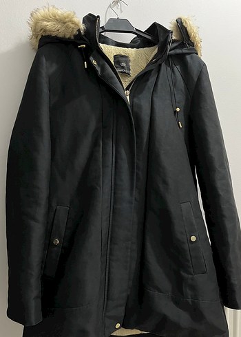Mango Siyah S Beden Kadin Parka Mont Kaban