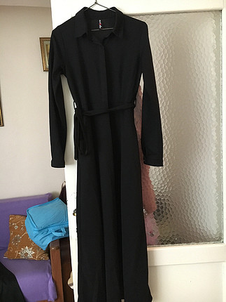 38 Beden Siyah uzun elbise 