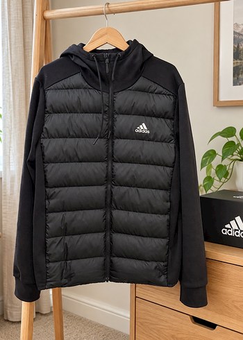 Adidas Siyah Kapusonlu Sisme Ceket