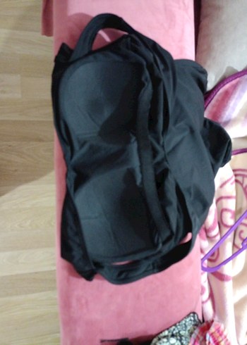 Siyah Göğüs Detaylı Kadın Mayo - Görsel 4