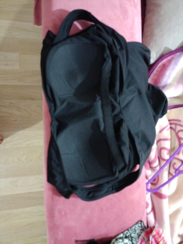 Siyah Göğüs Detaylı Kadın Mayo - Görsel 4