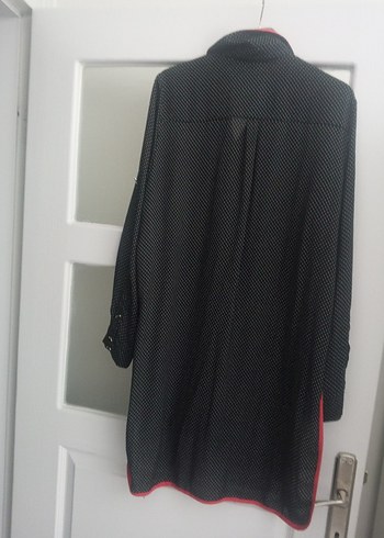 Mango Düğmeli Siyah Hamile Tunik