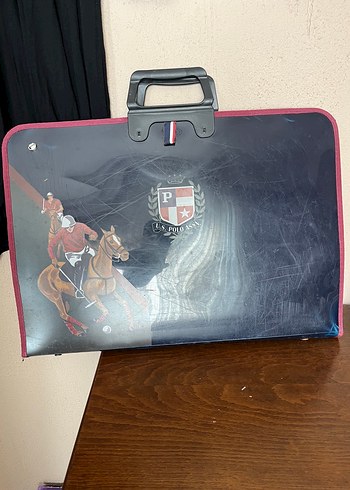 U.S Polo Assn. Canta Resim Cantasi Polo Temali Siyah Canta