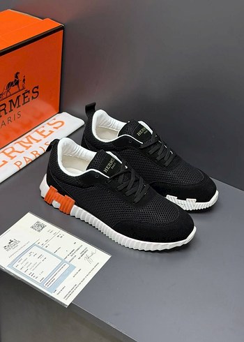 Hermes Siyah Orgu Sneaker