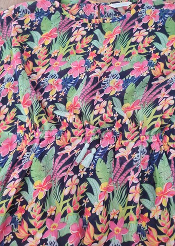 Kız Çocuk Renkli Bohem Poncho - Görsel 2