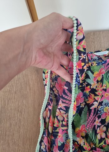 Kız Çocuk Renkli Bohem Poncho - Görsel 6