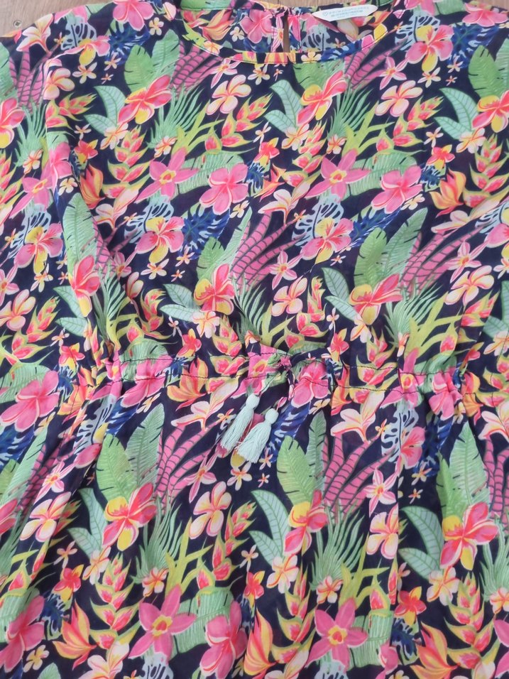 Kız Çocuk Renkli Bohem Poncho - Görsel 2