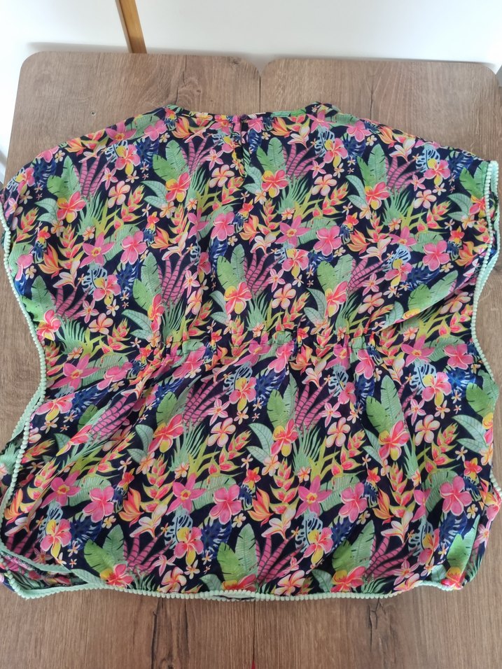 Kız Çocuk Renkli Bohem Poncho - Görsel 3