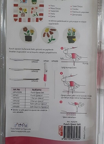 Punch iğne seti