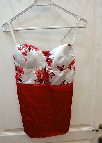 Kırmızı Çiçekli Midi Kadın Sabahlık - Görsel 6