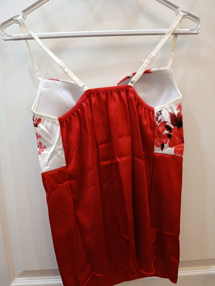 Kırmızı Çiçekli Midi Kadın Sabahlık - Görsel 5