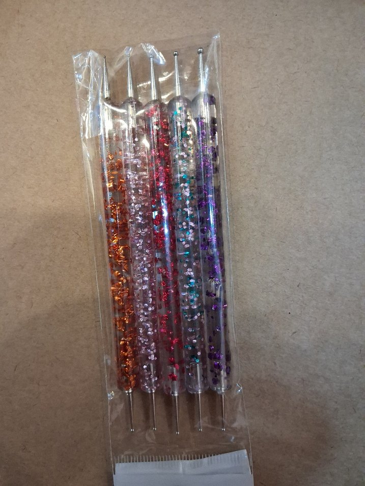 Renkli Tırnak Süsleme Seti 5'li - Görsel 2