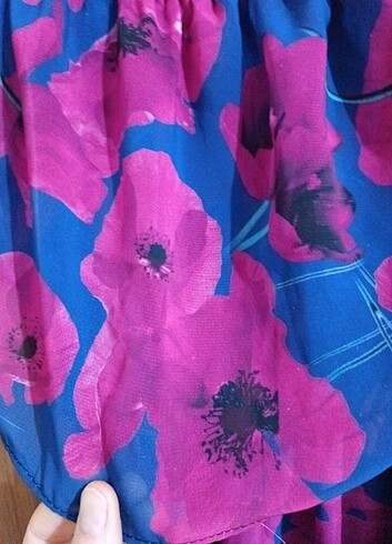 Şifon uçuş uçuş elbise  - Görsel 2