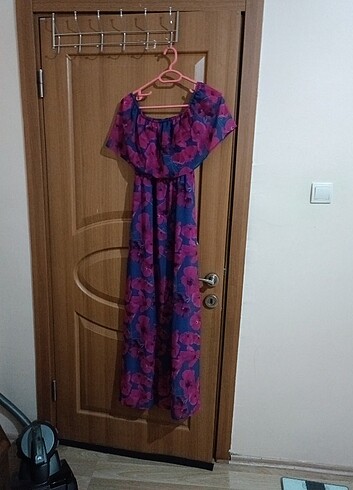 Şifon uçuş uçuş elbise  - Görsel 3